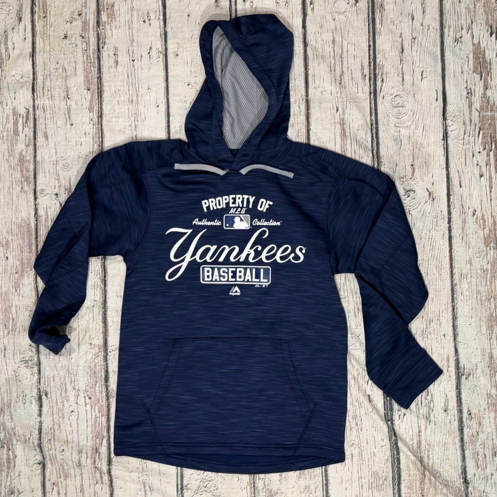 New York Yankees Majestic Hoodie Pullover Jumper Sweatshirt